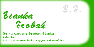 bianka hrobak business card
